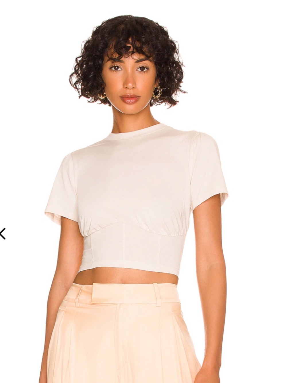 Lovers and Friends Frank Bustier Top in Taupe/Beige, Size Small